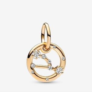 Pandora Taurus Zodiac Dangle Charm14k gold plating